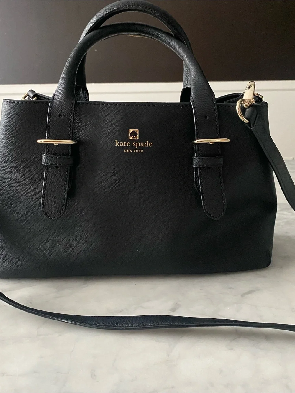 Kate Spade New York Cove Street Provence Satchel Textured Leather Bag